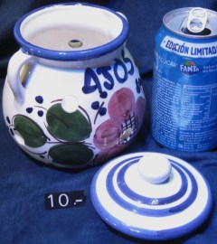 10 BOTE COCINA CERAMICA PORTUGUESA AJOS